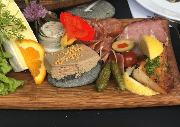Local delicious platter in the Marlborough wine region