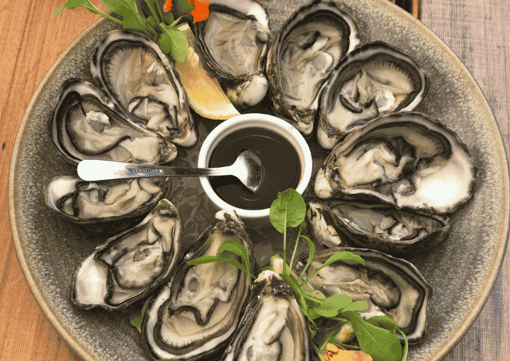 Oysters at Cloudy Bay of Progressive Menu Trail